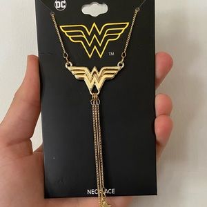 Wonder woman necklace with fringe stars